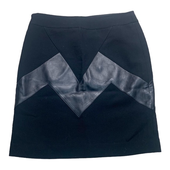 Per Se Carlisle wool leather pencil skirt . Sz 6 - Picture 2 of 5